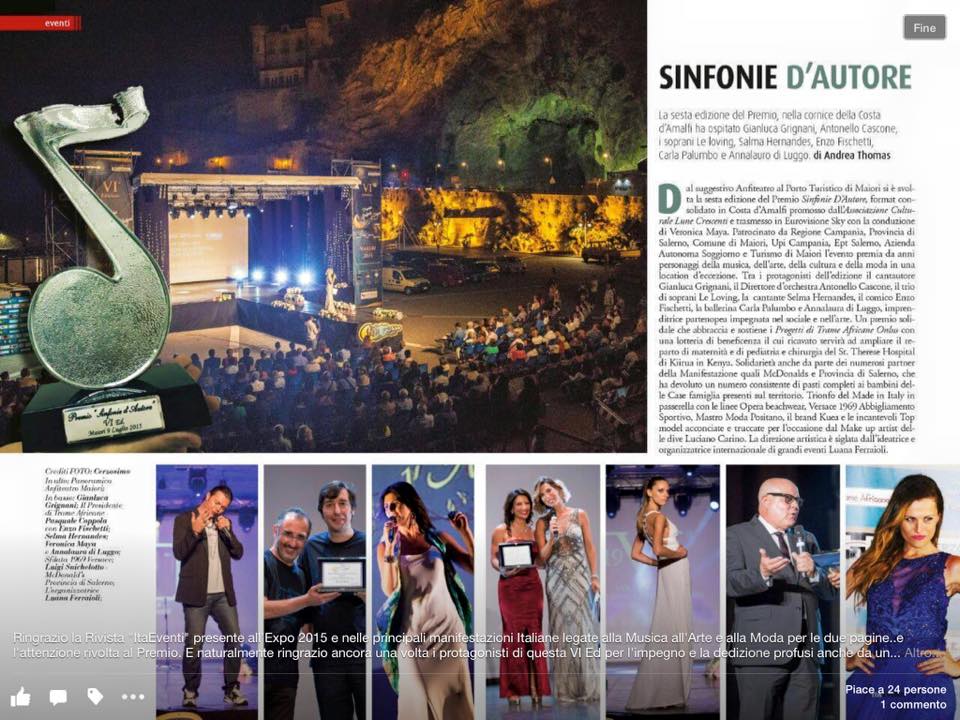 Premio Sinfonie d'Autore, Maiori — Selma Hernandes e Gianluca Grignani