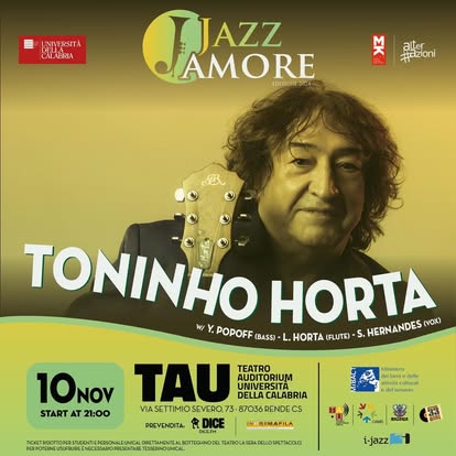 Toninho Horta — Jazz&Amore, Università della Calabria, con Selma Hernandes