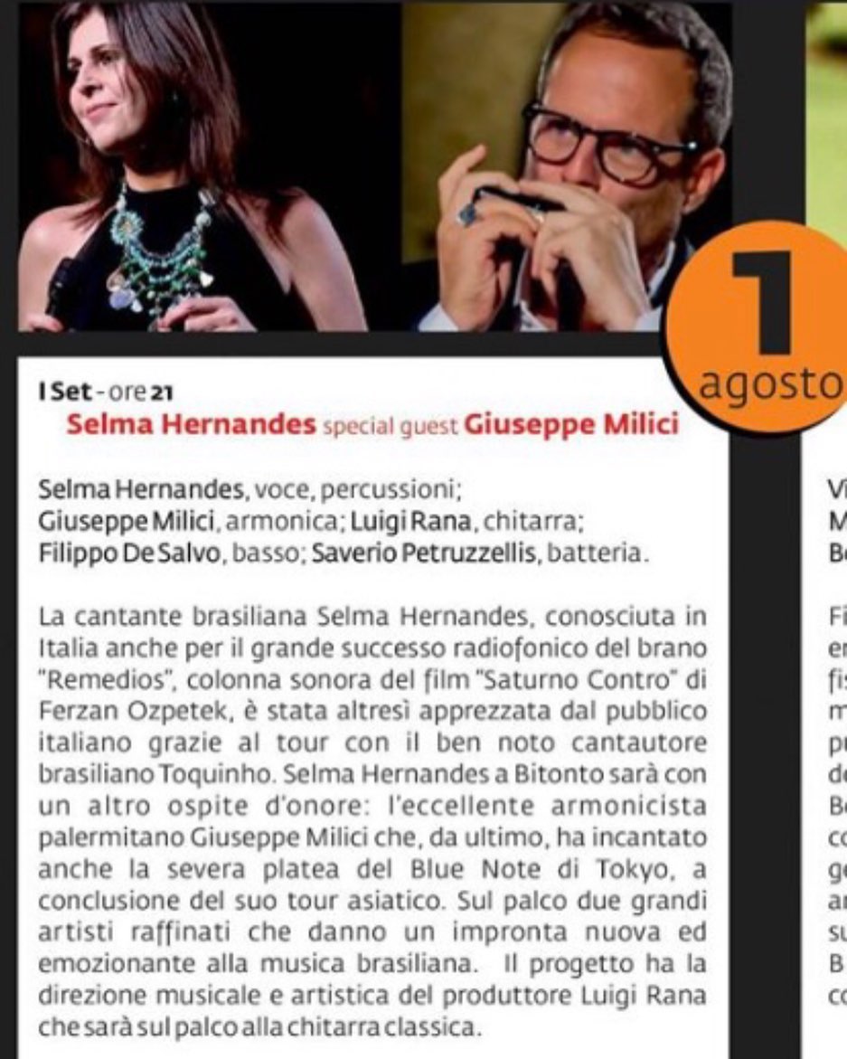 Selma Hernandes special guest Giuseppe Milici