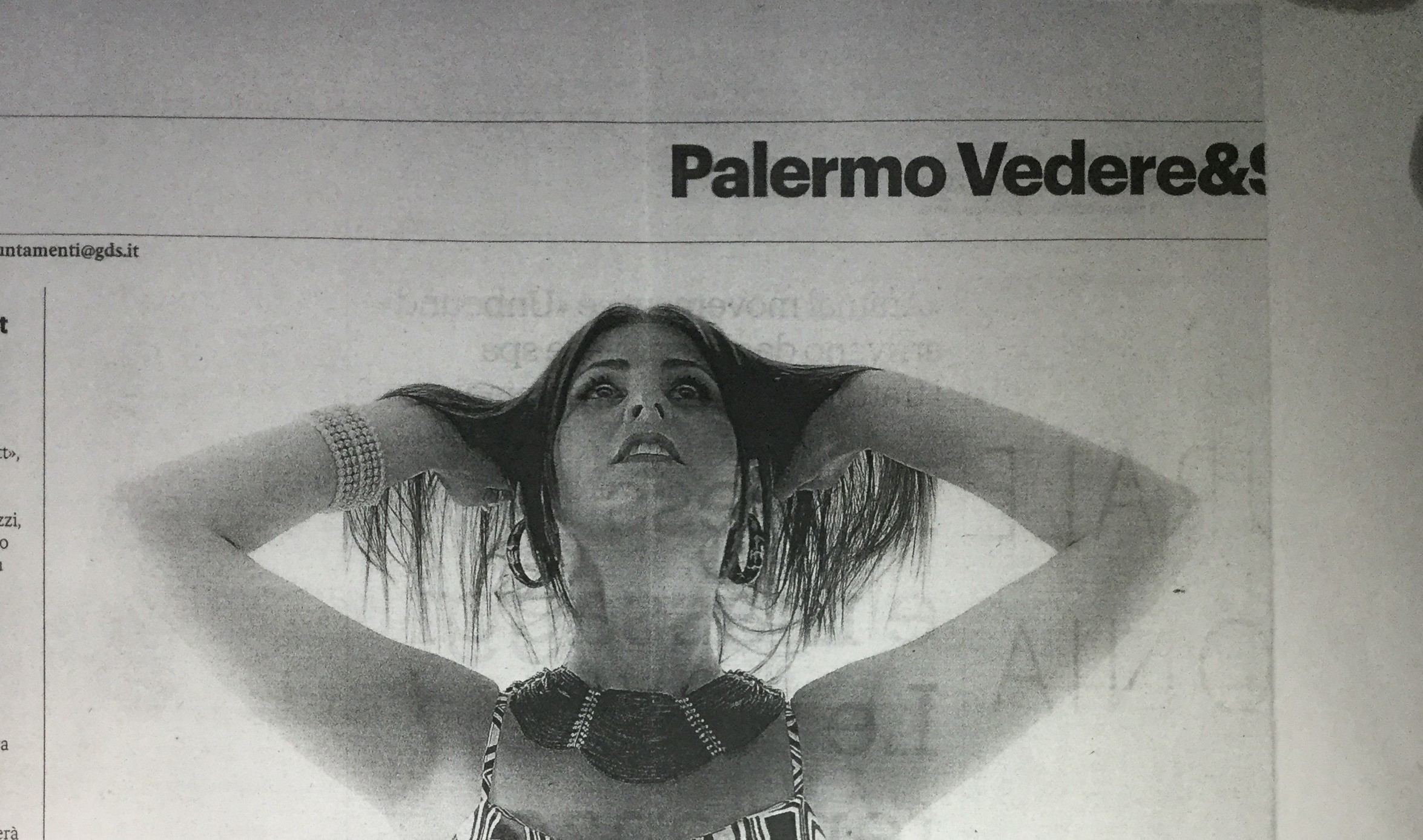 Giornale di Sicilia — Selma Hernandes e Luigi Rana