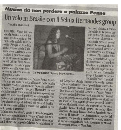 Un volo in Brasile con il Selma Hernandes group